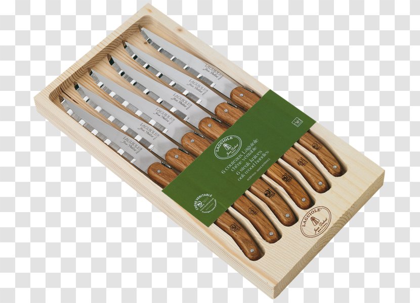 Laguiole Knife Steak Fork Cutlery - Tableware - Eco Wood Transparent PNG