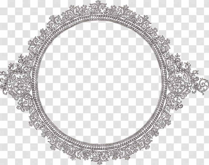 Borders And Frames Decorative Arts Picture Ornament Clip Art - Silver - Calligraphy Transparent PNG