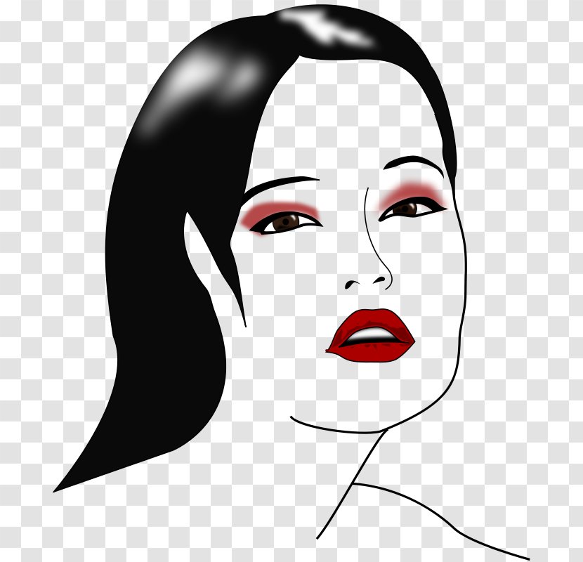 Cosmetics Face Woman Clip Art - Cartoon - Model Cliparts Transparent PNG