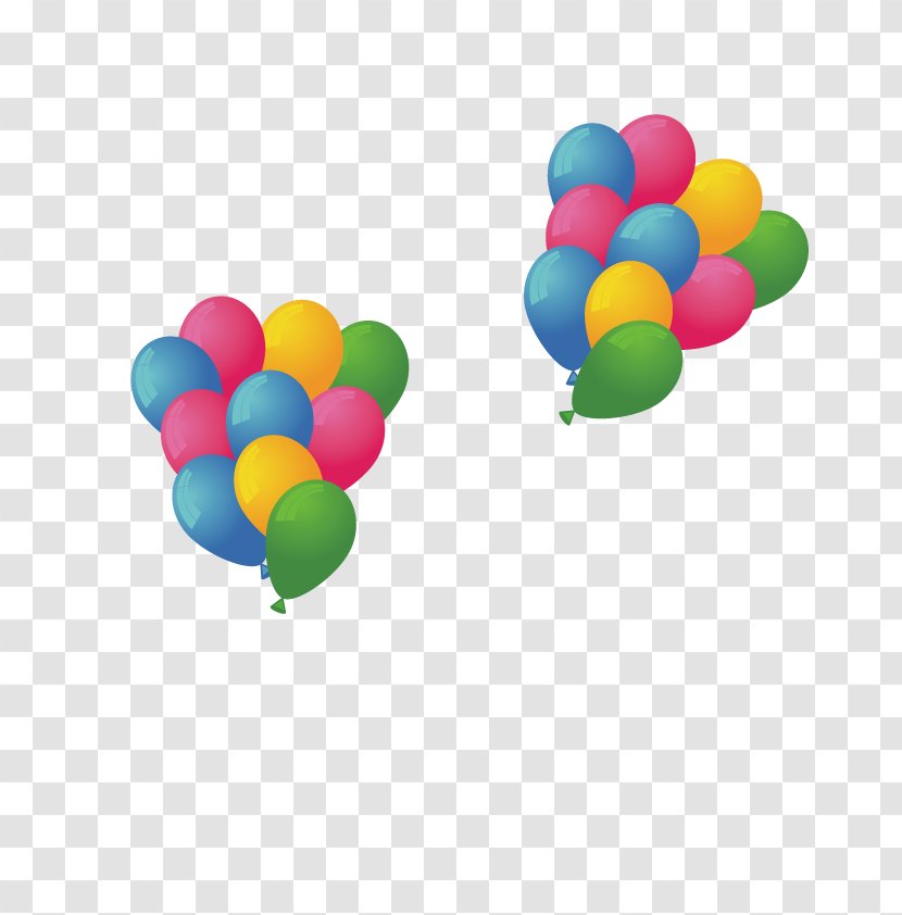 Balloon Birthday Greeting Card - Festival - Vector Colorful Balloons Transparent PNG