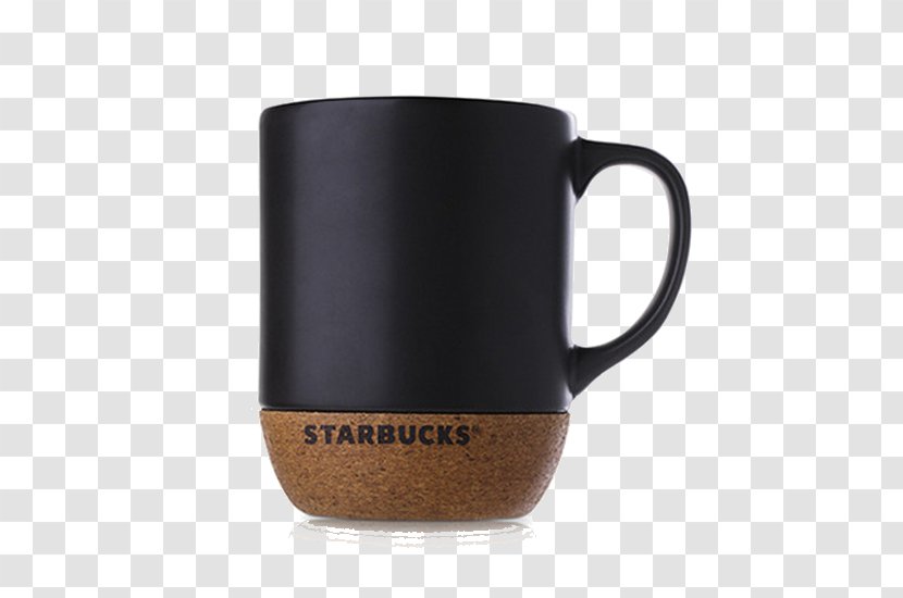 Coffee Cup Milkshake Mug - Black Starbucks Transparent PNG