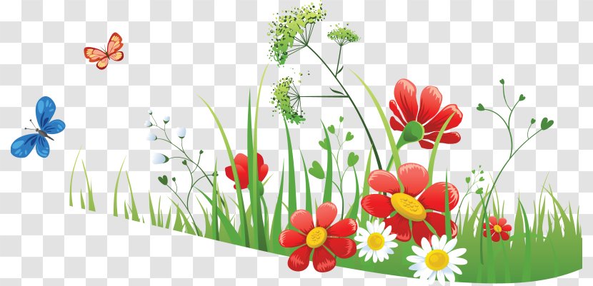 Nature Landscape Illustration - Plant - Flower Meadow Transparent PNG