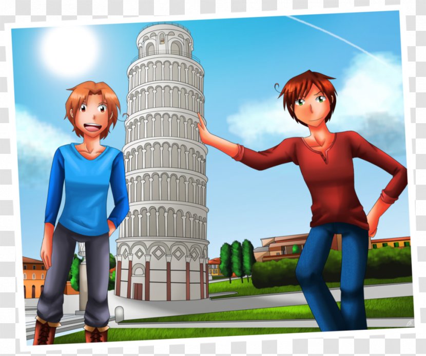 Game Cartoon Human Behavior - Fun - Leaning Tower Of Pisa Transparent PNG