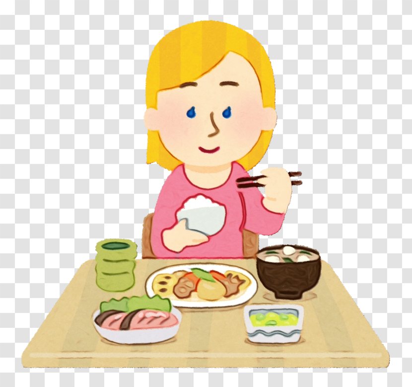 Junk Food Cartoon - Child Breakfast Transparent PNG