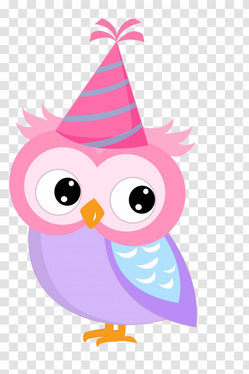 Owl Party Image Birthday Illustration Transparent PNG