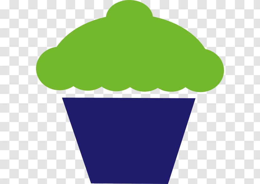Cupcake Blue-green Clip Art - Blue - Green Transparent PNG