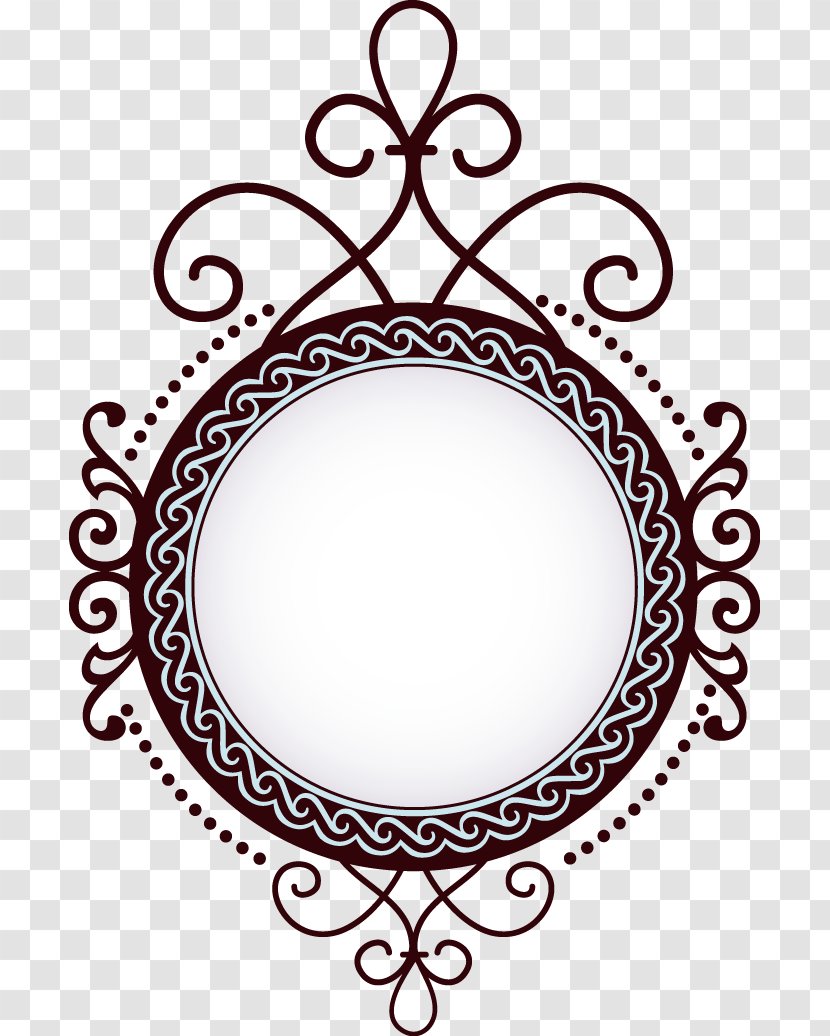 Vector Creative Design Flower Border Corrugated Inner Circle Icon - Picture Frame - Decor Transparent PNG