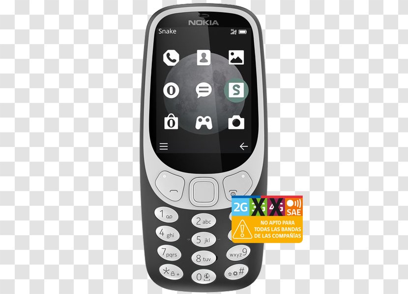Nokia 3310 (2017) Phone Series 3G - Cellular Network Transparent PNG