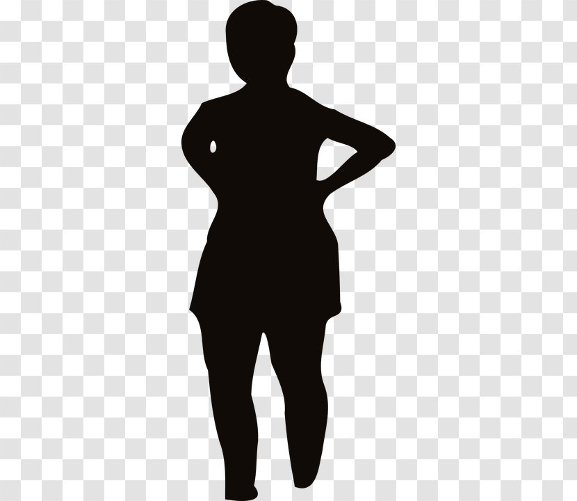 Silhouette Woman Clip Art - Black - Fatlady Transparent PNG