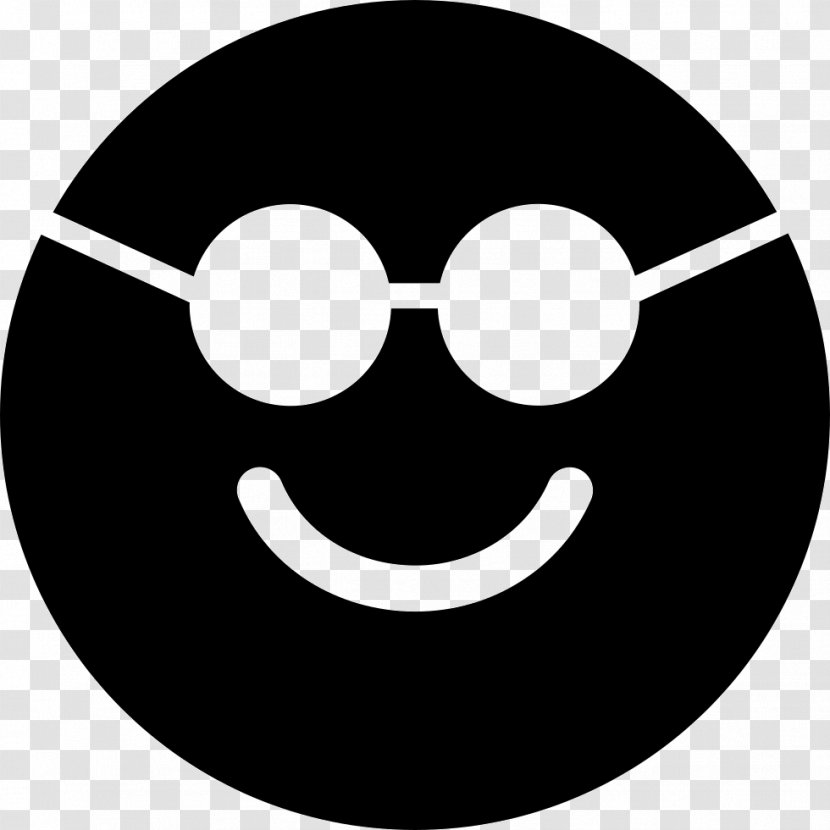 Emoticon Smiley Square - Black And White Transparent PNG