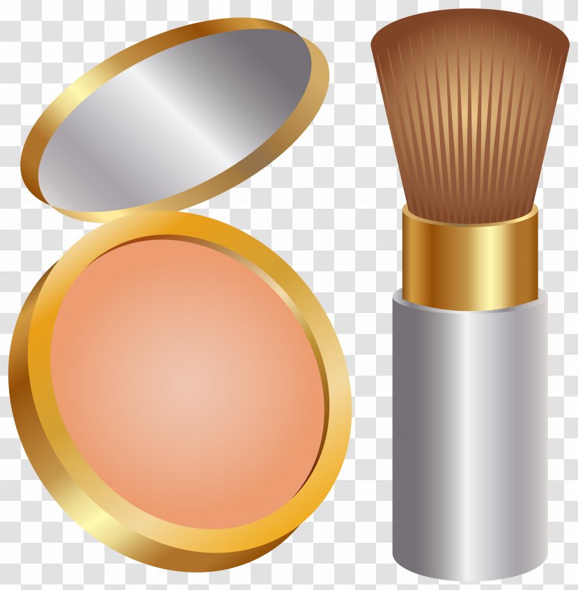 Brush Face Powder Cosmetics Clip Art - Paintbrush - And Transparent Image Transparent PNG