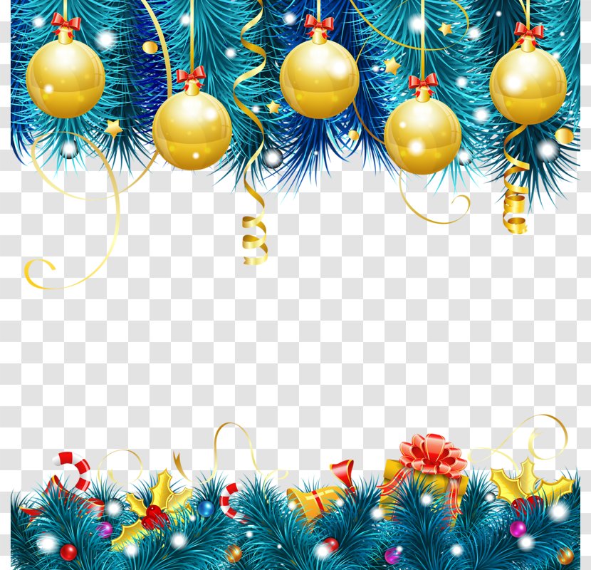 New Years Day Christmas Wish Greeting - Fir - Decoration Transparent PNG