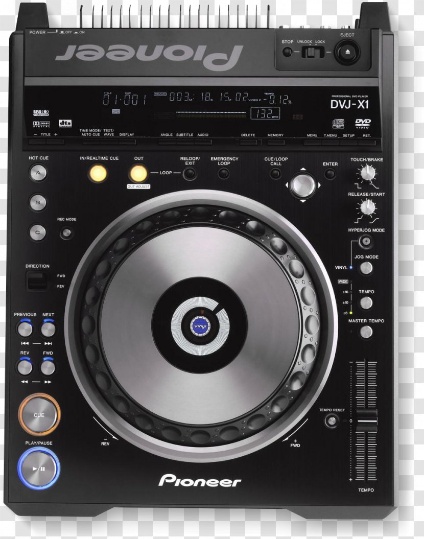 DVJ-X1 Pioneer DJ Disc Jockey CDJ - Multimedia - Dvd Transparent PNG