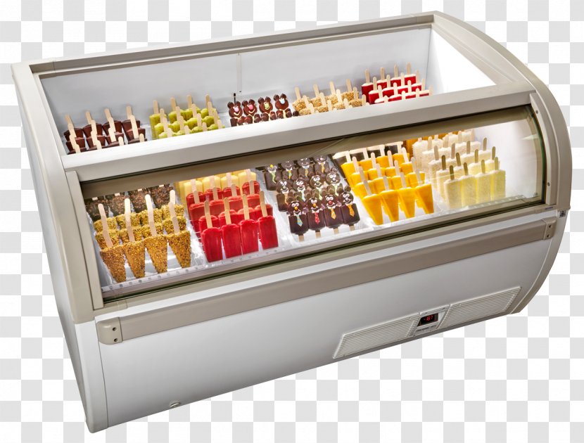 Ice Cream Parlor Gelato Display Case Tartufo - Business Panels Transparent PNG