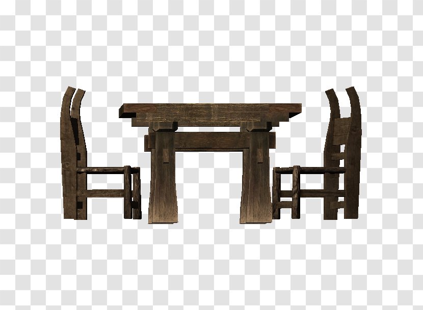 Table The Elder Scrolls V: Skyrim – Hearthfire Furniture Chair Downloadable Content - Body Armor - Square-table Transparent PNG