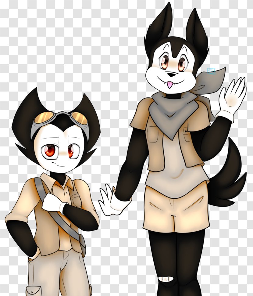 Bendy And The Ink Machine Cuphead Drawing Image DeviantArt - Cat - Sky Transparent PNG