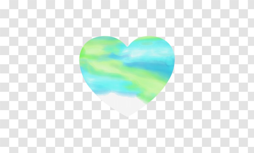 Green Color Heart Stain - Computer Mouse - Mats Transparent PNG