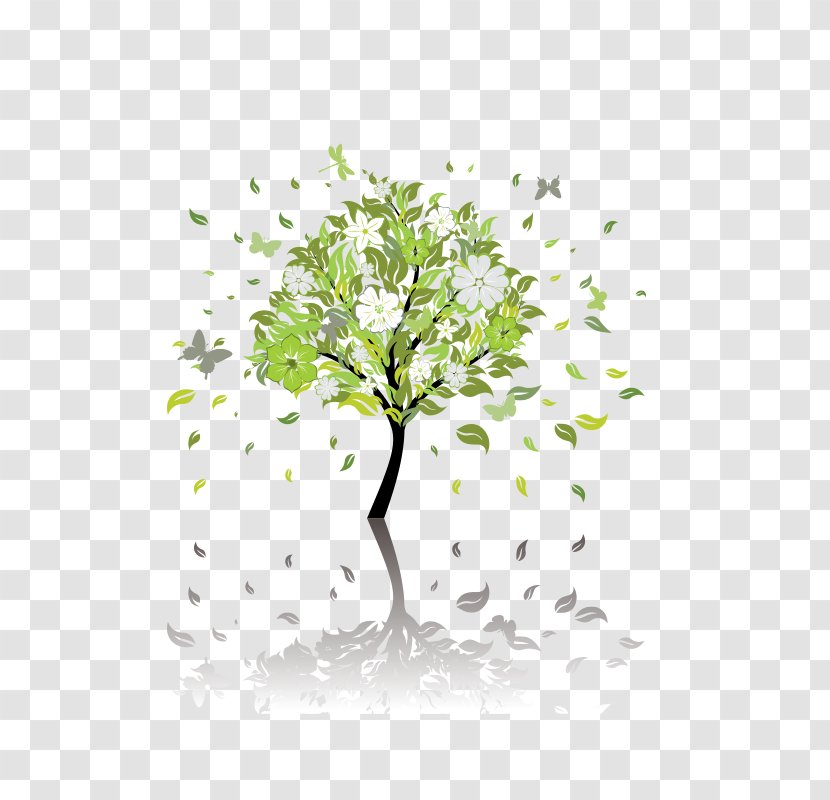 Tree Royalty-free Illustration - Flower - Tree,Trees,wood Transparent PNG