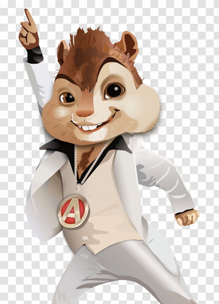 Alvin And The Chipmunks Cartoon - Fictional Character - Tail Transparent PNG