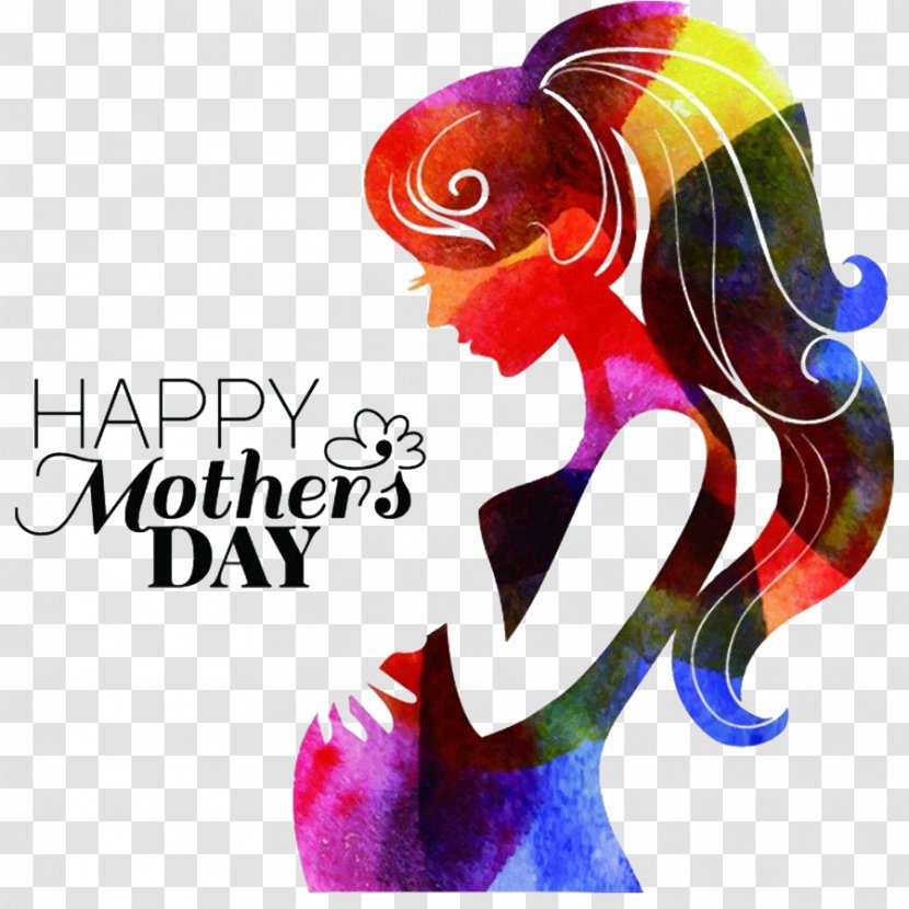 Mother's Day Image 0 Illustration - Logo - Long Hair Transparent PNG
