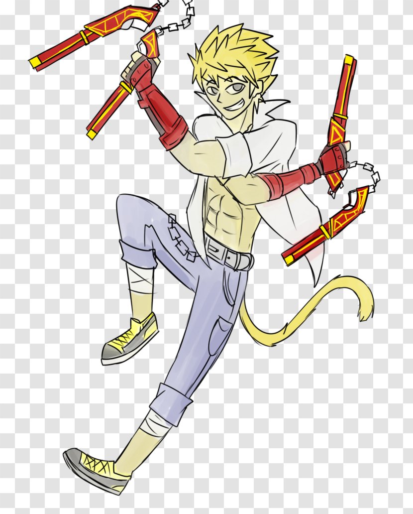 Line Art Cartoon Character Clip - Yellow - Hand-painted Lightning Transparent PNG