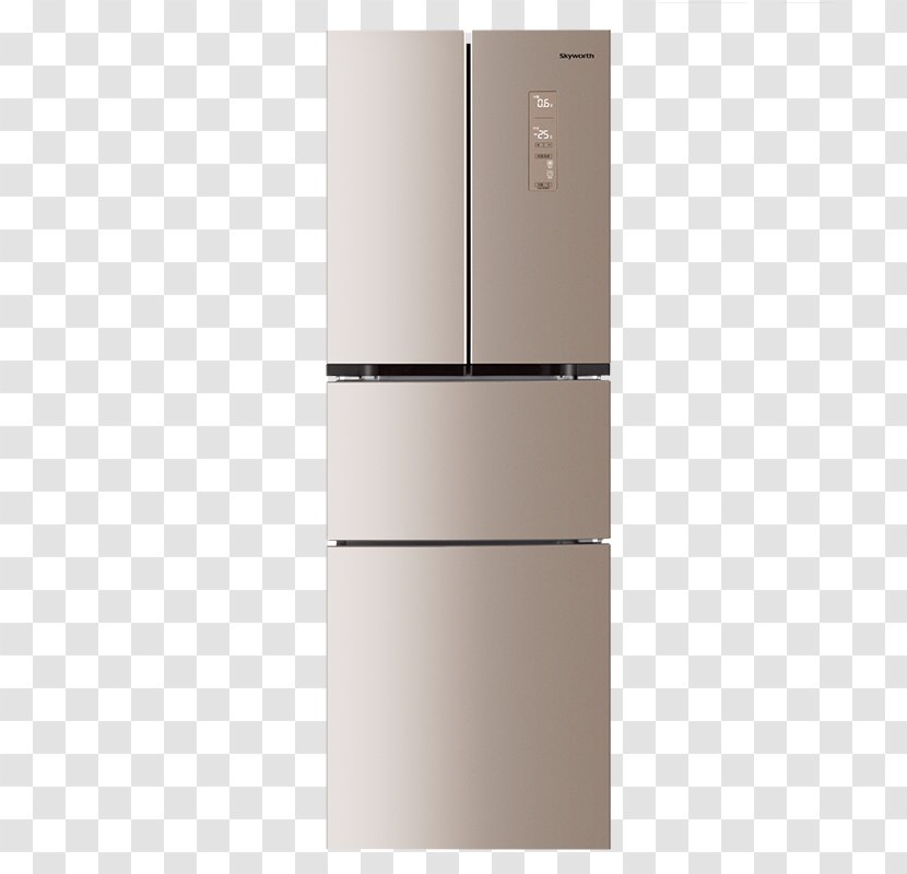 Major Appliance Refrigerator Door Gratis - Vecteur - Skyworth Four Transparent PNG