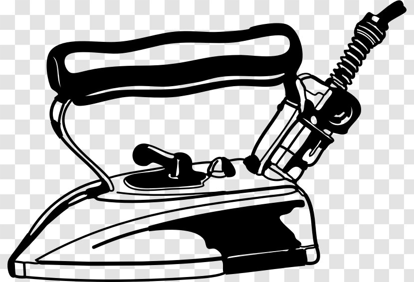 Clothes Iron Drawing Clip Art - Sports Equipment - Monochrome Transparent PNG