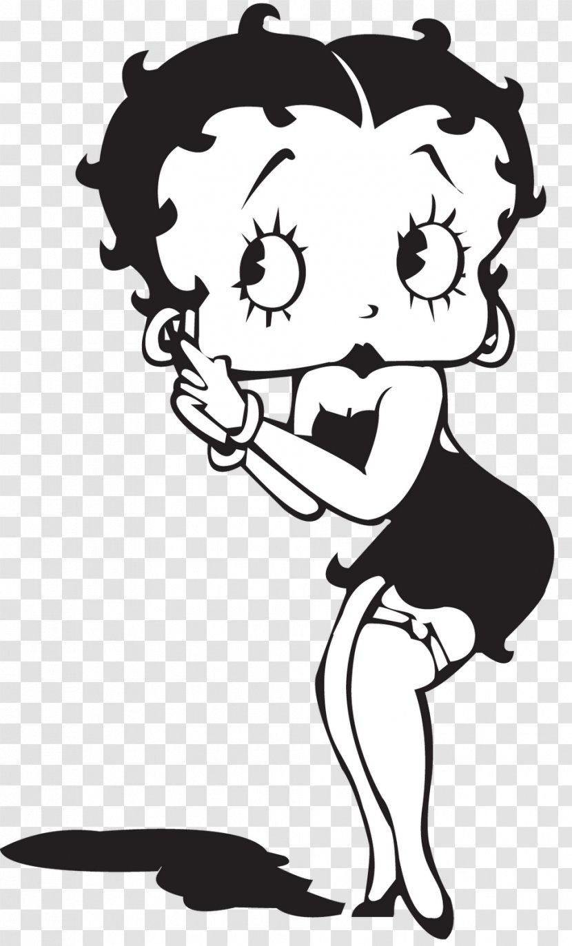 Betty Boop Art Logo - Silhouette - Boop. Transparent PNG