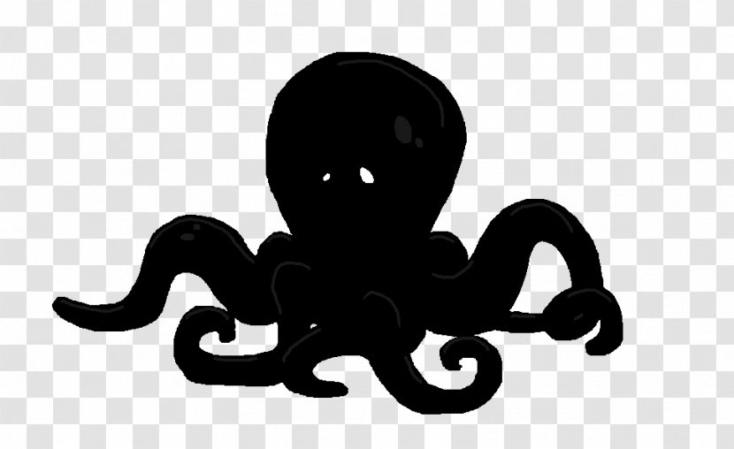 Octopus Silhouette Clip Art - Black Transparent PNG