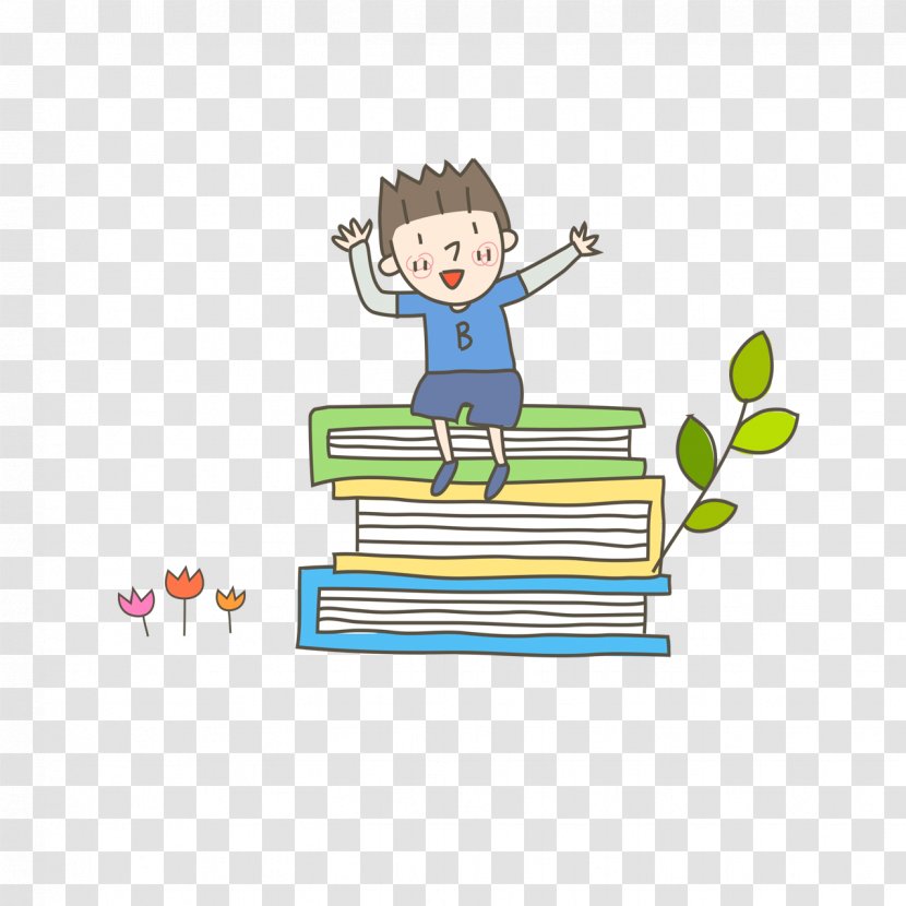 Student Drawing Animation - Play - Cartoon Book Transparent PNG