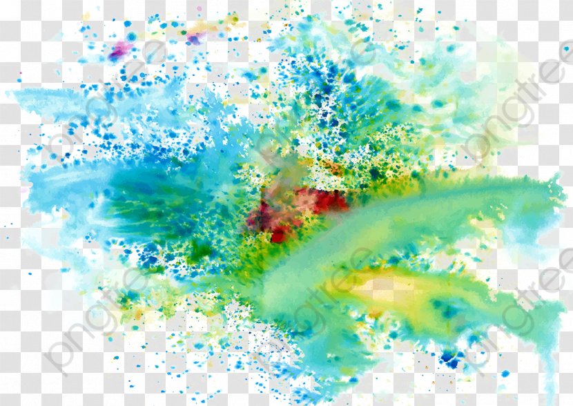Watercolor Painting Desktop Wallpaper - Festival Background Happy Holi Transparent PNG