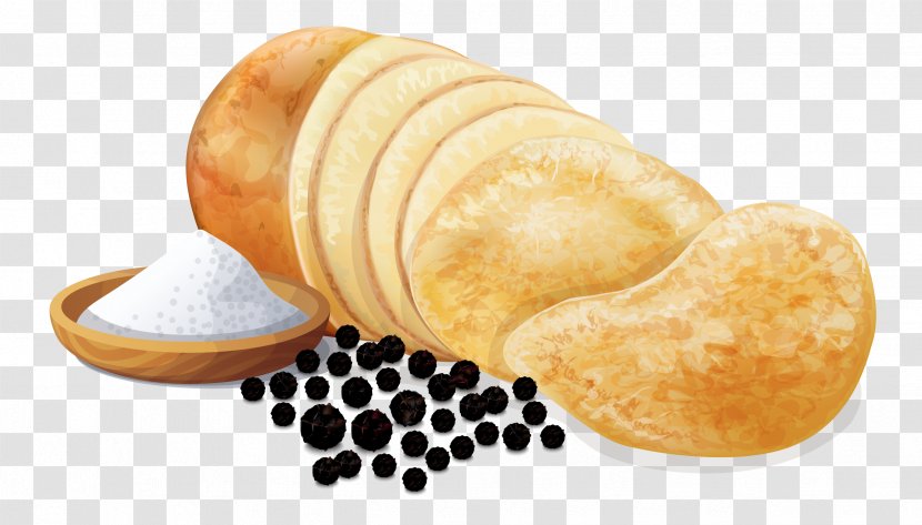 Junk Food Baked Potato Caviar Chips And Dip Panipuri Transparent PNG