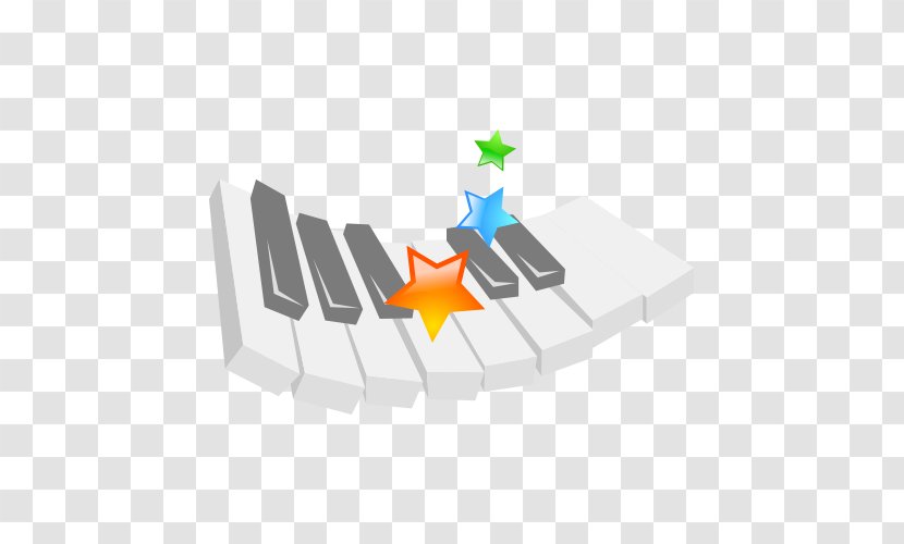 Piano Musical Keyboard - Heart - FIG Key Vector Material Transparent PNG