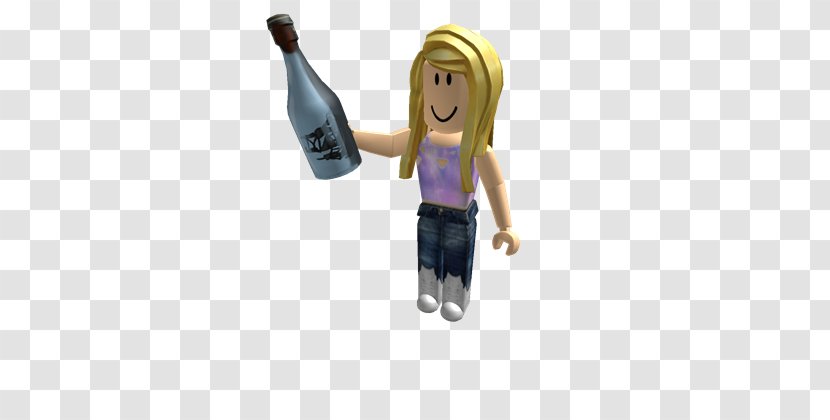 Roblox Figurine Blond 0 Hair - Tongue - Toy Transparent PNG