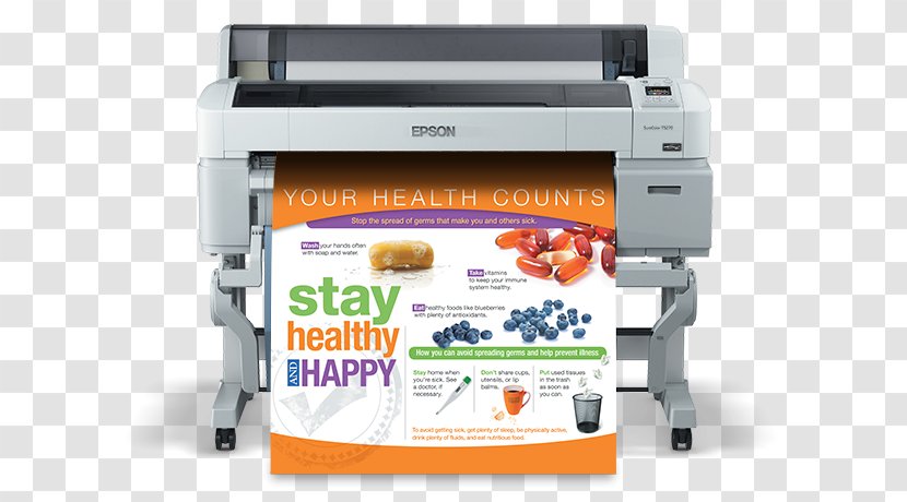 Epson SureColor T5270 Wide-format Printer Printing T3200 Transparent PNG