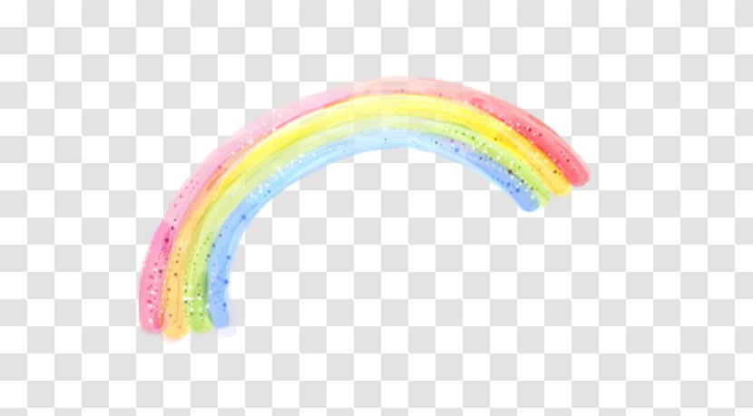 Yellow Font - Cartoon Rainbow Transparent PNG