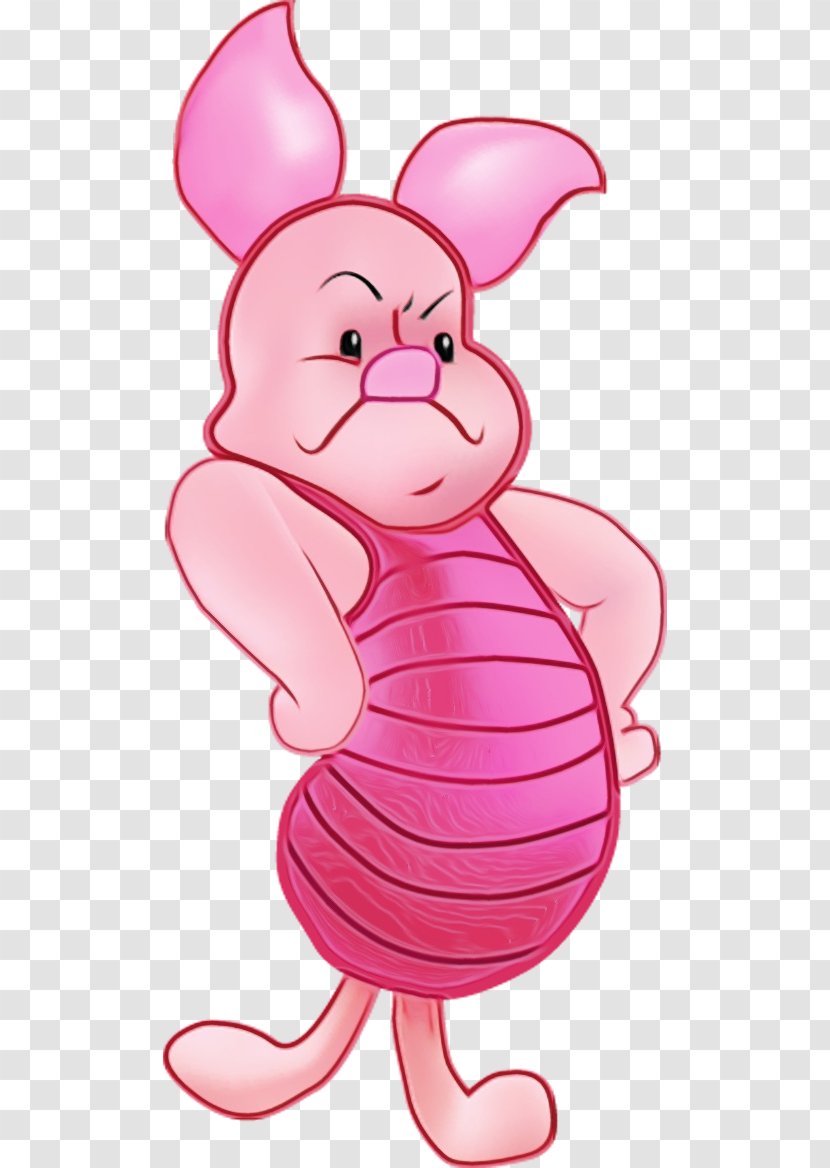 Clip Art Illustration Cartoon Character Nose - Pink - M Transparent PNG