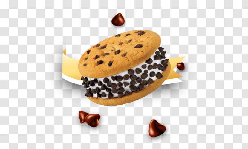 Ice Cream Sandwich Chocolate Chip Cookie - Biscuits Transparent PNG
