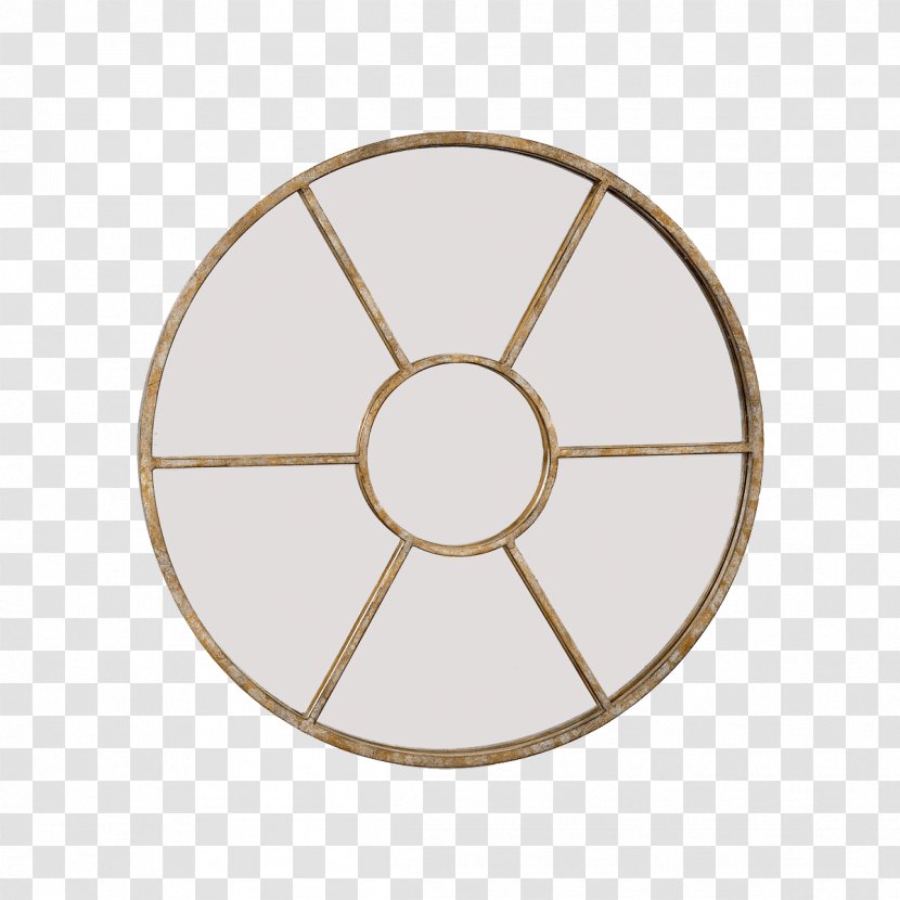 Wall Mirror Clock Decorative Arts - Skeleton - Round Gold Transparent PNG