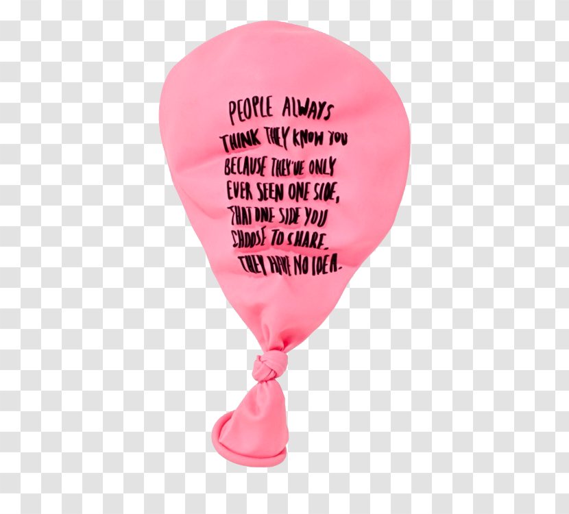 Hot Air Balloon Typography Lettering Transparent PNG