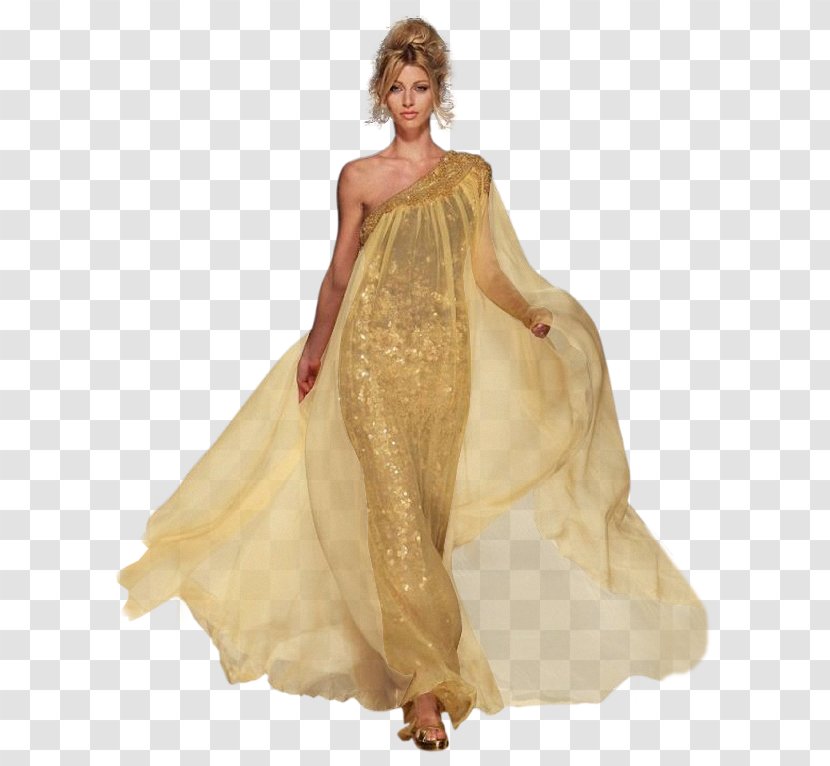 Woman Gown Dress - Costume Transparent PNG
