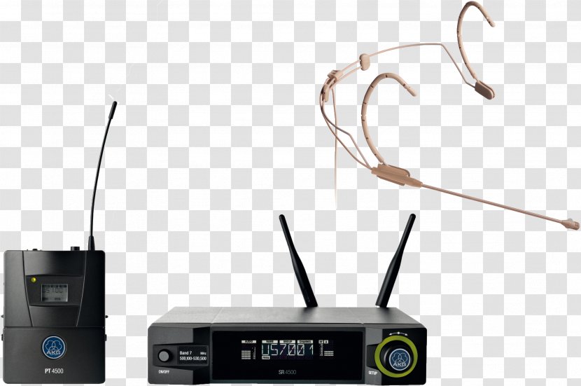 AKG WMS4500 D7 Set Reference Wireless Microphone System 3205Z00010 - Headset Transparent PNG