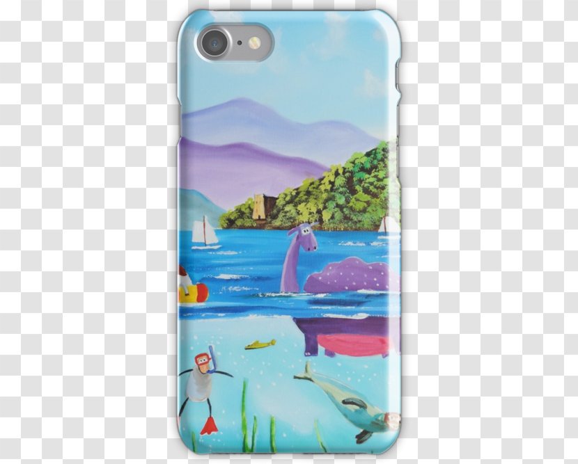 Loch Ness Painting Cattle Folk Art - Mobile Phone Accessories Transparent PNG