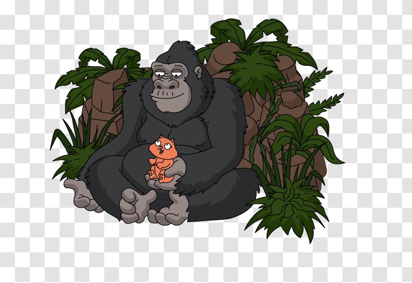 Common Chimpanzee Gorilla Bear Cartoon - Fictional Character - Angry Transparent PNG
