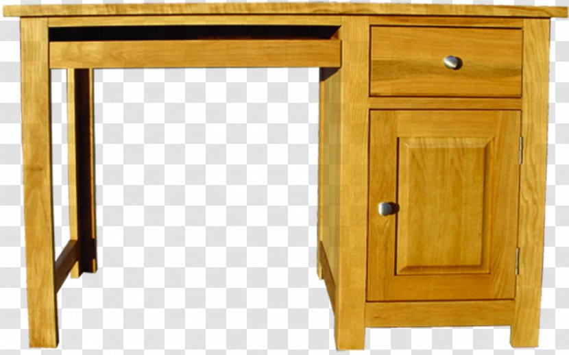 Table Writing Desk Furniture Drawer - Wood - Oak Transparent PNG