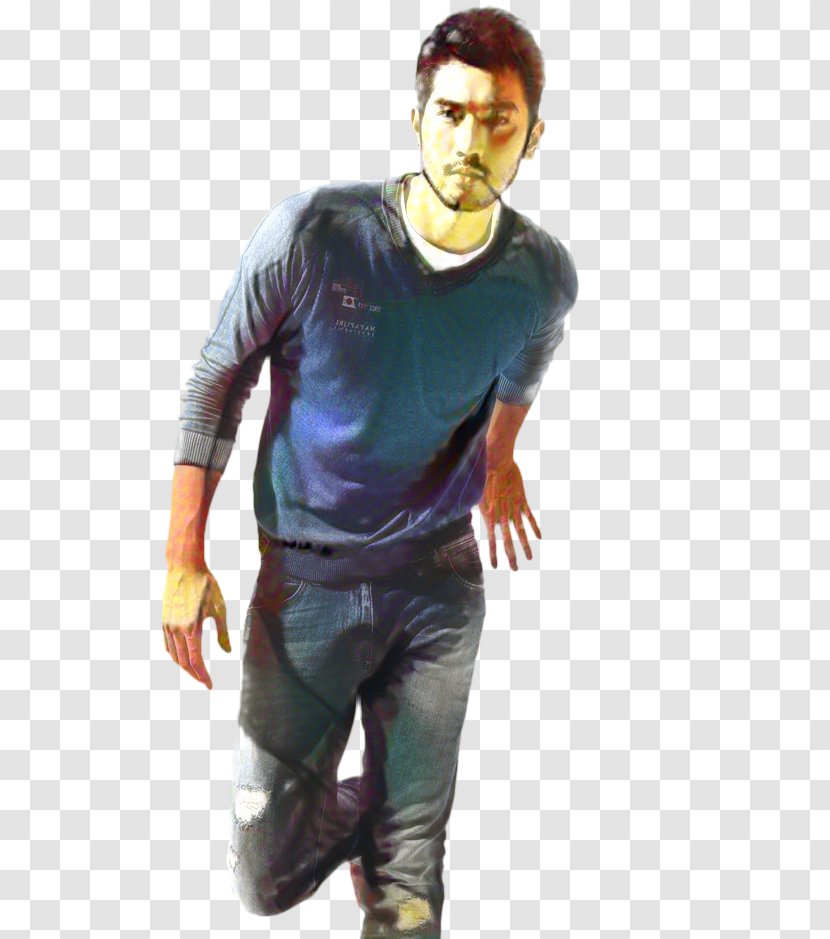 Jeans Background - Tshirt - Gesture Transparent PNG