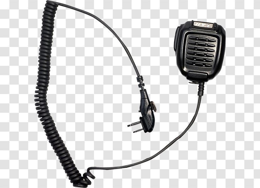 Microphone Walkie-talkie Hytera Radiotelephone Headset - Mobile Phones Transparent PNG