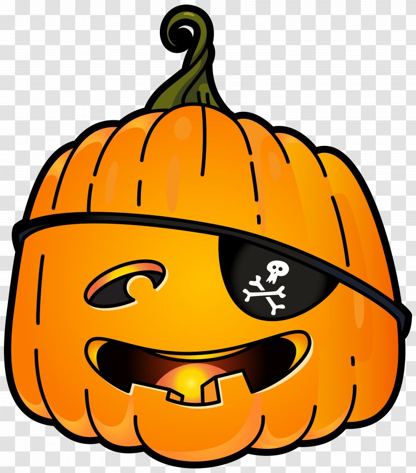 Jack-o'-lantern Calabaza Pumpkin Clip Art - Stock Photography - Halloween Pirate PNG Image Transparent PNG