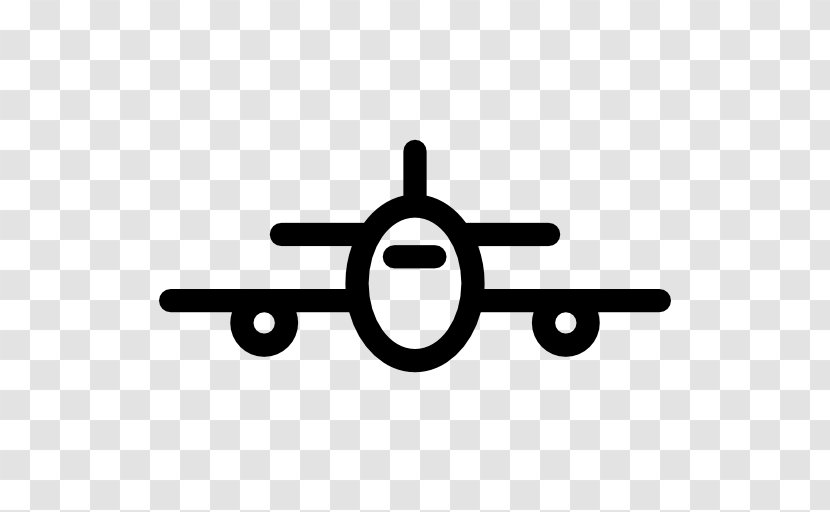 Airplane Advertising Airport - Black And White Transparent PNG