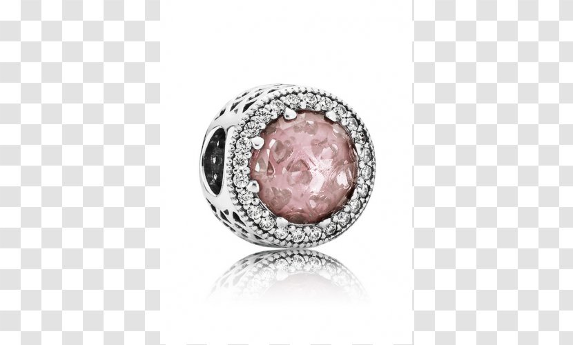 Pandora Charm Bracelet Cubic Zirconia Charms & Pendants Pink - Gemstone Transparent PNG